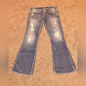 SILVER Frances distressed jeans